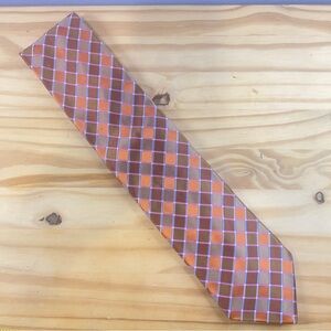 *2/$20* Ike Behar Multicolor Geometric Silk Tie